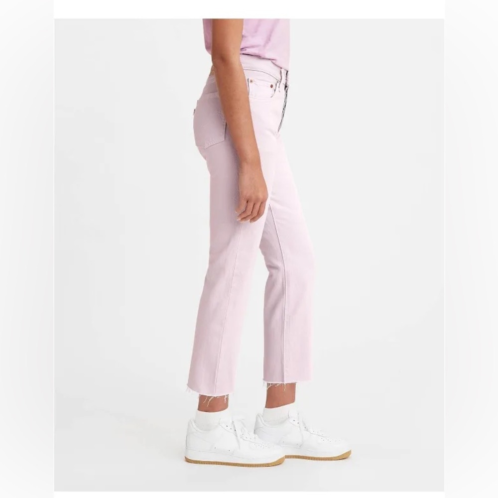 NWT Levi’s 501 High‎ Rise Crop Denim Lavender Light Purple